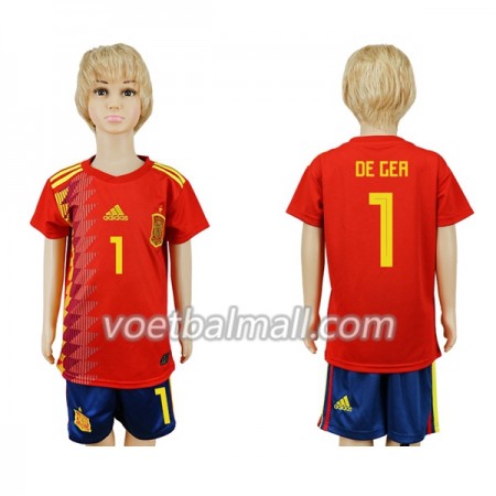 Goedkope Spanje De Gea 1 Kids Thuistenue WK voetbal 2018 Goedkope Spanje De Gea 1 Kids Thuistenue WK voetbal 2018